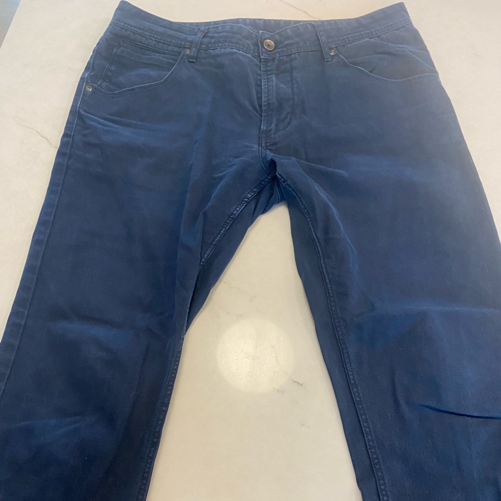 Blue men’s chinos